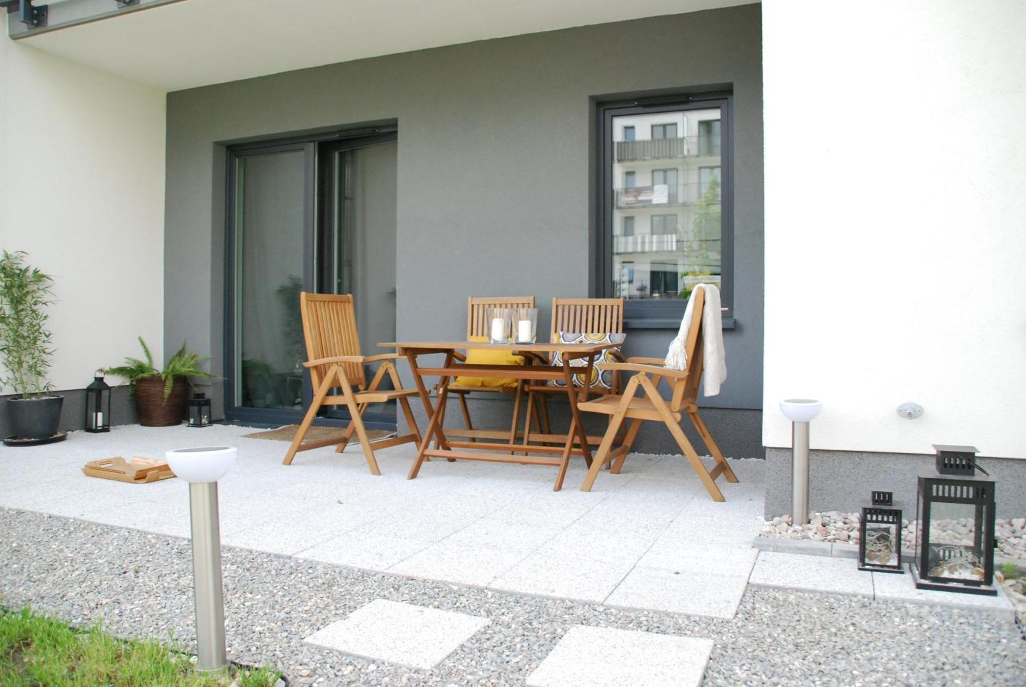 Relax&Comfort New Waw 50 Sqm With Terrace, Garden, Free Parking And Ac Warszawa Exteriör bild